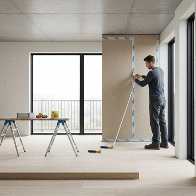 Moisture barrier installation process