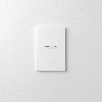 Digital guide or eBook mockup