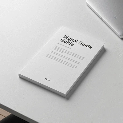 Digital guide or eBook mockup