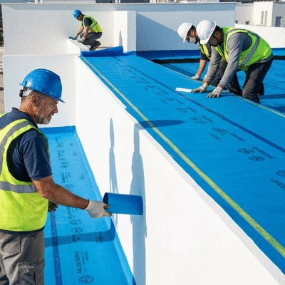 Waterproofing membrane installation