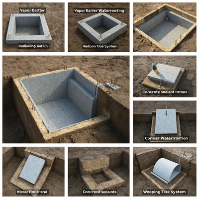 Foundation waterproofing process